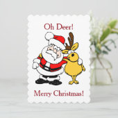 Sinterman met Deer Flat Kaart (Staand voorkant)
