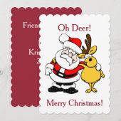 Sinterman met Deer Flat Kaart (Voorkant / Achterkant)