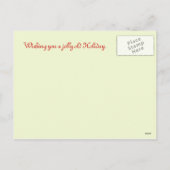 Sinterman met geschenken feestdagenkaart (Achterkant)