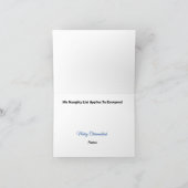 Sinterman met Joodse Rudolph Chrismukkah Kaart (Binnen)