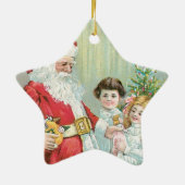 Sinterman met kinderen keramisch ornament (Achterkant)