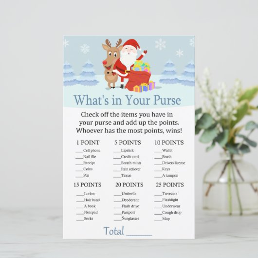 Sinterman, Rudolph Wat zit er in je handtas? (Staand voorkant)