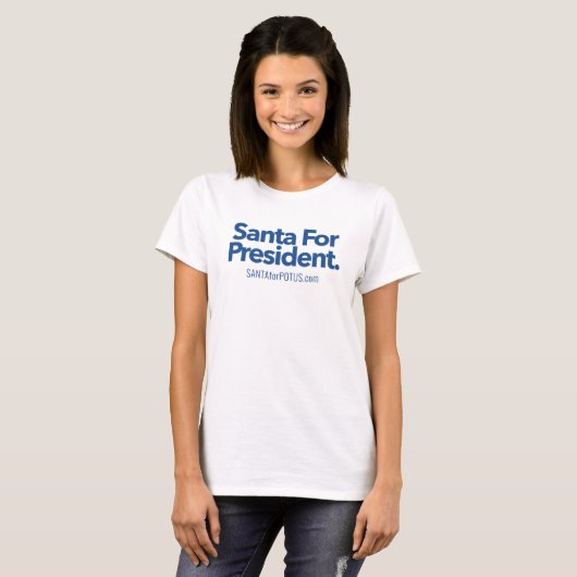 Sinterman voor President, t-shirt voor vrouwen (Voorkant volledig)