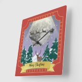 Sinternacht kerstmis  vierkante klok (Hoek)