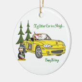 Sinternij-geel Keramisch Ornament (Links)