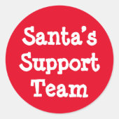 Sinterondersteuningsteam Ronde Sticker (Voorkant)