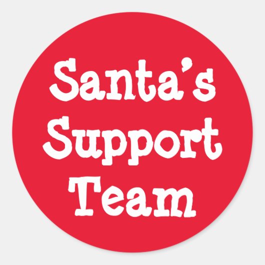Sinterondersteuningsteam Ronde Sticker (Voorkant)