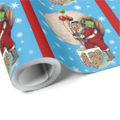 Sinterpapier voor de kerstman en de Narrow Chimney Cadeaupapier (Rol Hoek)