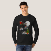 Sinterpepshead Fish met wielverlichting - Santa Ri T-shirt (Voorkant volledig)