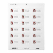 Sinterportret adreslabel etiket (Full Sheet)