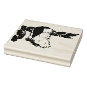 Sinterprofiel met holly illustratiepatroon kunst rubberstempel (Stempel)