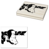 Sinterprofiel met holly illustratiepatroon kunst rubberstempel (Gestempeld)