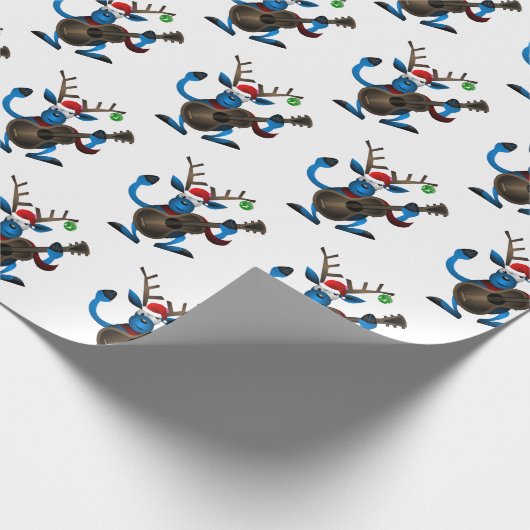 Sinterrendel met gitaar cadeaupapier (Hoek)