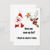 Sinterrendier Bedankkaart (Voorkant / Achterkant)