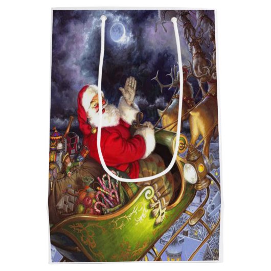 Sinterrendier Medium Cadeauzakje (Achterkant)