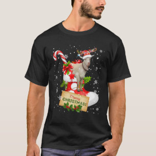 Sinterrendiergeit met prettig kerstfeest in sok t-shirt