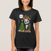 Sinterrendierpanda kerstboomluiden t-shirt (Voorkant)
