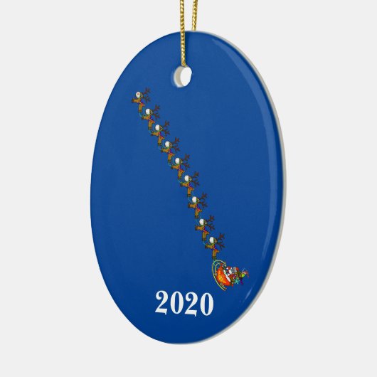 Sinterrenrendier met Ornament van maskers (Links)