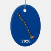 Sinterrenrendier met Ornament van maskers (Voorkant)