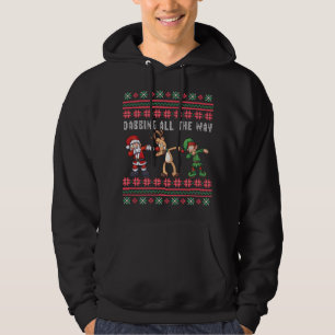 Sinterrenrenrendier Elf Oeganda-Kerstmis Hoodie