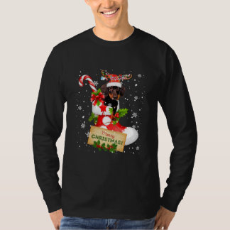 Sinterrenrenrendieres met prettige kerstdagen t-shirt