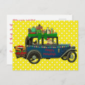 Sinterrijden met katten Prettige feestdagen Briefkaart (Voorkant / Achterkant)