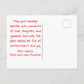 Sinterrijden met katten Prettige feestdagen Briefkaart (Achterkant)