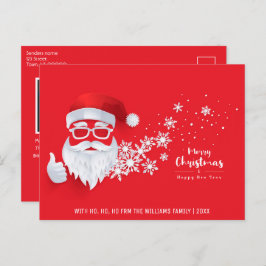 Sinterrode kerstmanserie Foto Feestdagenkaart