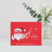 Sinterrode kerstmanserie Foto Feestdagenkaart (Staand voorkant)