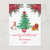 Sinterrood Briefkaart met een prettige kerstboom (Voorkant)