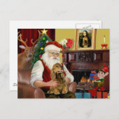 Sinters bruine Cocker Spaniel Feestdagenkaart (Voorkant / Achterkant)