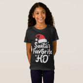 Sinters favoriete Ho Funny Kerstvrouwen Kerstmis S T-shirt (Voorkant volledig)