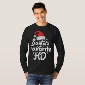 Sinters favoriete Ho Funny Kerstvrouwen Kerstmis S T-shirt (Voorkant volledig)