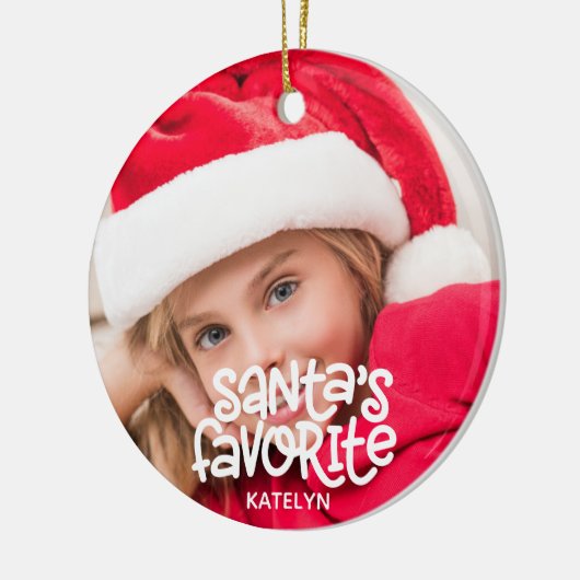 Sinters favoriete Kinder Baby Kerstmis Keramisch Ornament (Links)