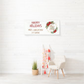 Sinters favoriete leraar Prettige feestdagen Kerst Spandoek (Insitu)