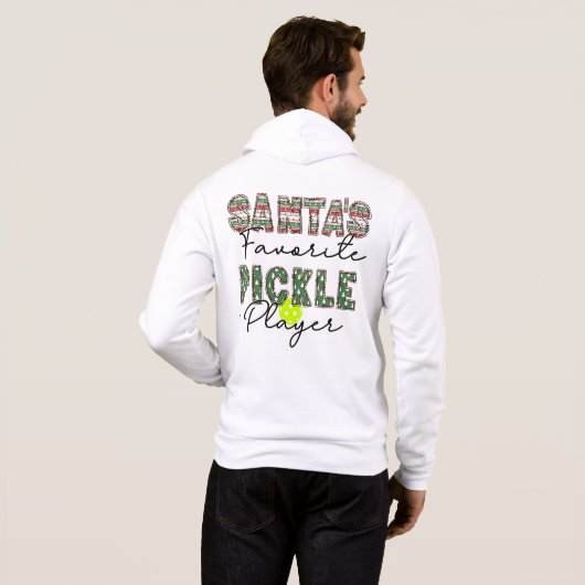 Sinters favoriete Pickleball Player Hoodie (Achterkant volledig)