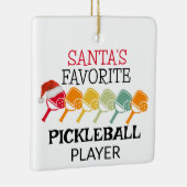 Sinters favoriete Pickleball Player Keramisch Ornament (Rechts)