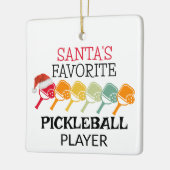 Sinters favoriete Pickleball Player Keramisch Ornament (Links)