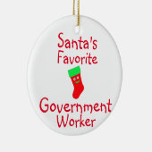 Sinters favoriete regeringswerker keramisch ornament (Rechts)