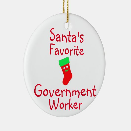 Sinters favoriete regeringswerker keramisch ornament (Rechts)