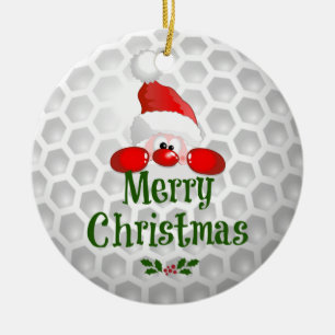 Sinters golfbal keramisch ornament