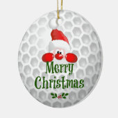 Sinters golfbal keramisch ornament (Links)