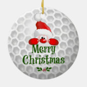 Sinters golfbal keramisch ornament (Achterkant)