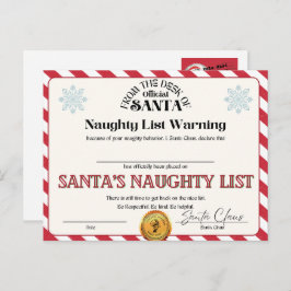 Sinters Naughty List Briefkaart