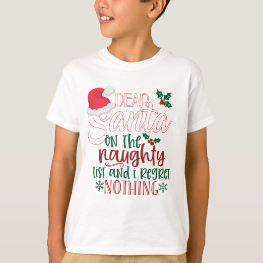 Sinters Naughty List T-shirt (Voorkant)