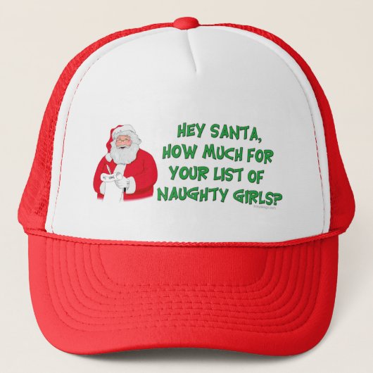 Sinters Naughty List Trucker Pet (Voorkant)