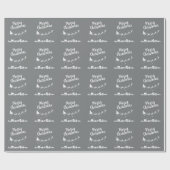 Sinters slee met herders boven de huizen cadeaupapier (Vlak)