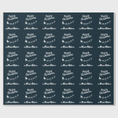 Sinters slee met herders boven de huizen cadeaupapier (Vlak)