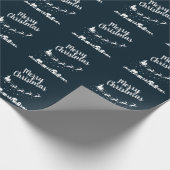 Sinters slee met herders boven de huizen cadeaupapier (Hoek)