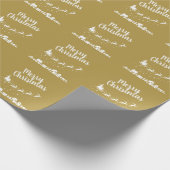 Sinters slee met herders boven de huizen cadeaupapier (Hoek)